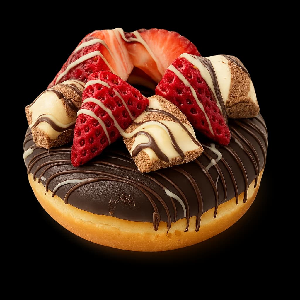 Chocolate Strawberry Donut